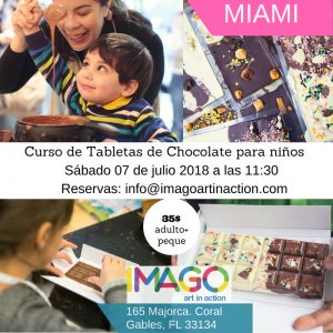 curso tabletas de chocolate para niños en Miami
