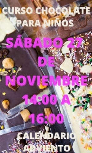 curso chocolates para niños en Madrid presencial