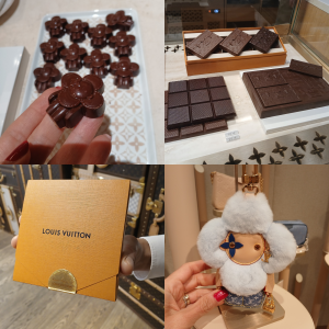 Chocolates de la tienda Louis Vouitton de Paris